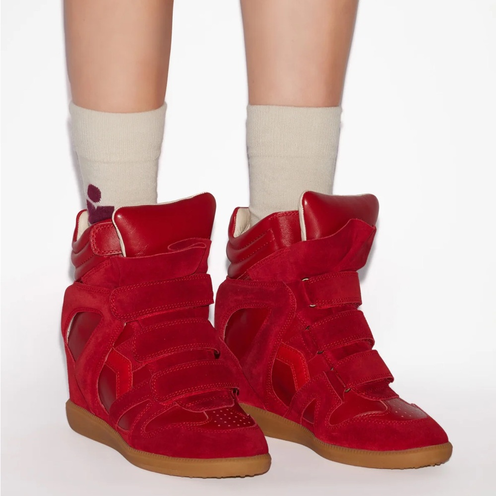 Isabel Marant Suede Wedge sneakers - Picture 2 of 5